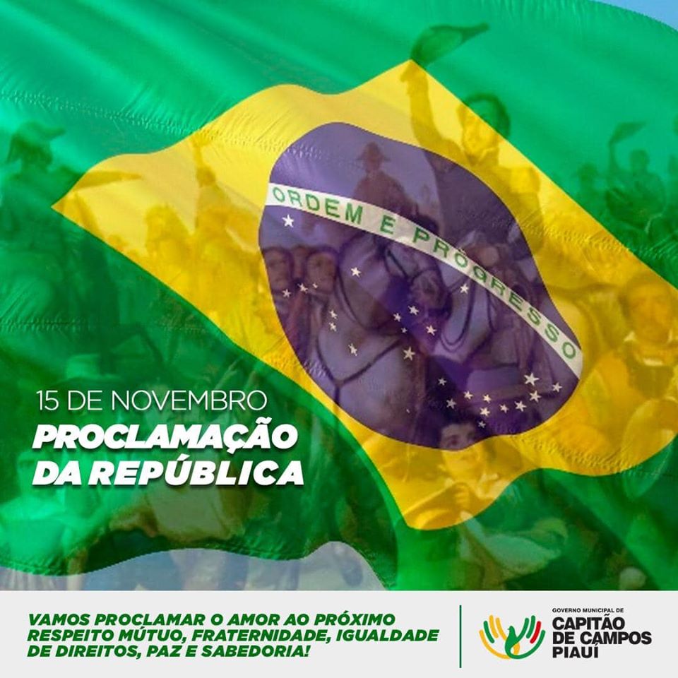 15 de Novembro – Programação da República. Salve nossa República do Brasil Brasil Pátria Amada!