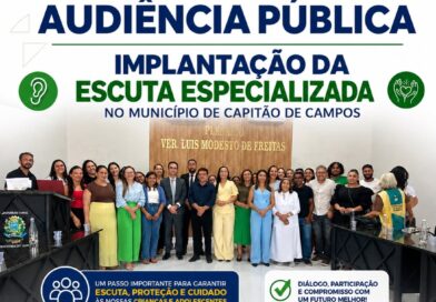 Audiência pública fortalece implantação da Escuta Especializada em Capitão de Campos