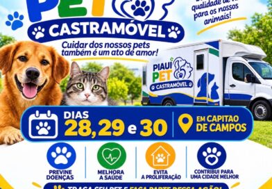 Piauí Pet Castramóvel chega a Capitão de Campos nos dias 28, 29 e 30